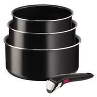 Set 3 ollas antiadherente 16/18/20 cm + mango Ingenio Tefal