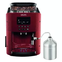 Cafetera Espresso Full Auto Display Roja + Lechero EA816570