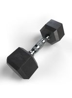 Mancuerna 22.5 Kg Hexagonal Recubierta en Caucho