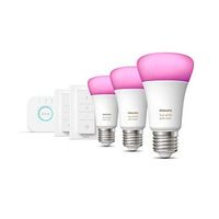 Kit Philips Hue De Inicio Ampolletas E27 X3 Unid Color Rgb