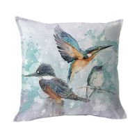 FUNDA COJÍN  ALGODÓN  MARTIN TURQUESA 45X45