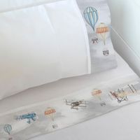 Juego de Sábanas Aviones y Globos Super King