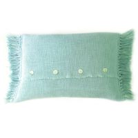 COJIN TELAR ALGODÓN TURQUESA