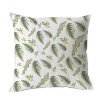 FUNDA COJÍN ALGODÓN PRIMAVERA VERDE 45X45