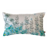 FUNDA COJÍN PENSAMIENTOS, EUCALIPTOS Y HOJITAS 50X30