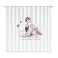 CORTINA DE BAÑO ALGODÓN BAILARINA