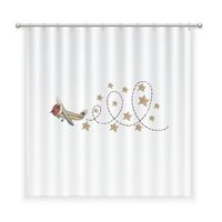 CORTINA DE BAÑO ALGODÓN AVIÓN