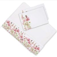 Juego de Sábanas 2 Plazas Jardín Primaveral Rosa