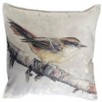 FUNDA COJÍN VELVET RAYADITO 45X45