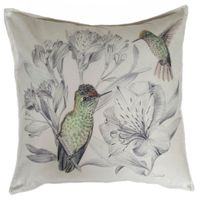 FUNDA COJÍN VELVET ENCANTO PICAFLORES 45X45