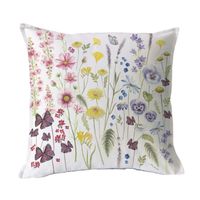 FUNDA COJÍN ALGODÓN PRIMAVERA MULTICOLOR 45X45