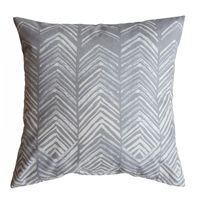 FUNDA COJÍN GAMUZA ESPIGAS GRISES 45X45