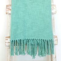 CHAL TELAR ALGODÓN TURQUESA 160X100