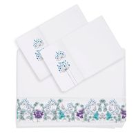 Juego de Sábanas 2 Plazas Jardín Pensamientos