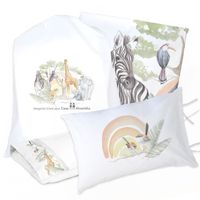 JUEGO DE CAMA FUNDA DE PLUMÓN + SABANA BAJERA +2 FUNDAS ALMOHADA SAFARI 1,5 PLAZAS
