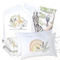 JUEGO DE CAMA FUNDA DE PLUMÓN + SABANA BAJERA + 4 FUNDAS ALMOHADA SAFARI SUPER KING