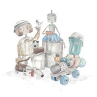 Cubreplumón Transición Robots