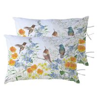 PACK 2 FUNDAS ALMOHADA PICAFLOR ARCOÍRIS 50X70