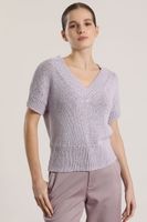 Tejido trenzado Liola mujer lila