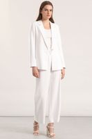 Pantalón recto mujer Liola crudo