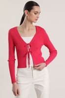Cardigan con amarras Liola mujer fucsia