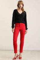 Jeans color skinny, rojo Liola