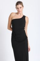 Falda Midi Negra Liola