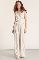 Enterito ancho lino Liola mujer beige