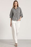 Blusa estampado rayas mujer Liola negro