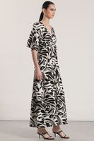 Vestido maxi Liola mujer negro