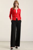 Cardigan basico punto, rojo Liola