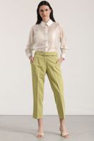 Pantalón sastre con cinturón Liola mujer pistacho
