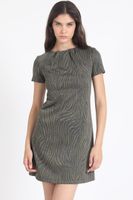 Vestido Estampado Animal, Verde Liola