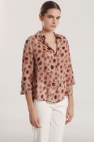 Blusa gasa estampado mujer Liola rosa