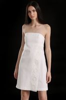 Vestido lino Liola mujer crudo