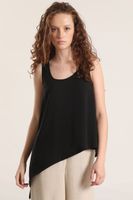 Top asimétrico Liola mujer negro