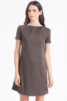 Vestido Estampado Animal, Café Liola