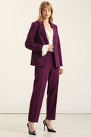 Pantalón sastre, tiro alto, ciruela Liola