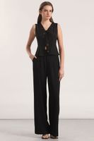 Blusa encaje Liola mujer negro