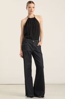 Jeans palazzo, tiro medio, indigo Liola