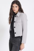 Chaqueta Crop Tapeta Decorativa, Gris Liola