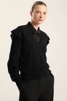 Jersey punto perlas, negro Liola