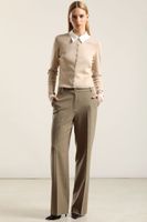 Pantalon Sastre Fantasia Melange, Beige Liola