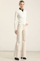 Jeans Color Flare, Bordado, Masilla Liola