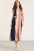 Vestido midi estampado Liola mujer azul