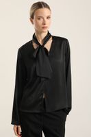 Blusa Satin Lazada, Negro Liola