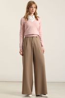 Pantalon Ancho Con Pinza, Topo Liola