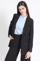 Blazer Clásico Cruzado Negro Liola