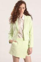 Blazer cropped Liola mujer pistacho