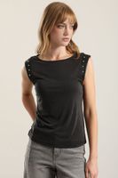 Polera Aplicacion Tachas, Grafito Liola